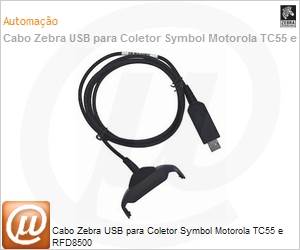 CBL-TC55-CHG1-01 - Cabo Zebra USB para Coletor Symbol Motorola TC55 e RFD8500