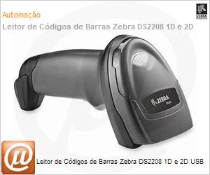 DS2208-SR7U2100A - Leitor de Cdigos de Barras Zebra DS2208 1D e 2D USB 