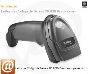 DS2208-SR7U2100AZW - Leitor de Cdigo de Barras Zebra DS2208 2D Preto USB KIT