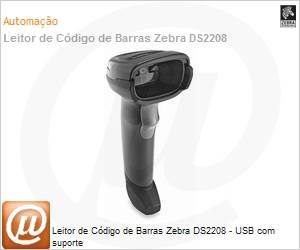DS2208SR7U2100SGW - Leitor de Cdigo de Barras Zebra DS2208 - USB com suporte