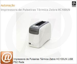 HC100-3001-0100 - Impressora de Pulseiras Trmica Zebra HC100UN USB PS2 Rede