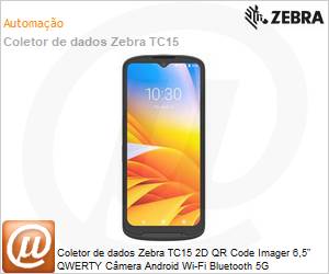 KT-TC15-BRAZIL - Coletor de dados Zebra TC15 2D QR Code Imager 6,5" QWERTY Cmera Android Wi-Fi Bluetooth 5G 