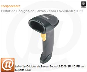 LS2208-SR20007 - Leitor de Cdigos de Barras Zebra LS2208-SR 1D PR com Suporte USB