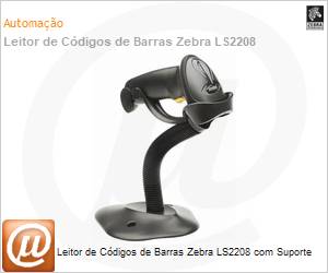 LS2208-SR20007BR-U - Leitor de Cdigos de Barras Zebra LS2208 com Suporte 