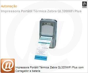 Q3D-LUKAL000-L2 - Impressora Porttil Trmica Zebra QL320WiFi Plus com Carregador e bateria