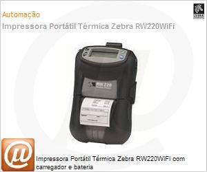 R2A-0UBA000L-L3 - Impressora Porttil Trmica Zebra RW220WiFi com carregador e bateria