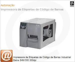 S4M00-3001-0100T - Impressora de Etiquetas de Cdigo de Barras Industrial Zebra S4M/300 300dpi