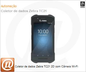TC210K-01A222A6 - Coletor de dados Zebra TC21 2D com Cmera Wi-Fi 