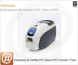 Z31-0000H000BR00 - Impressora de Cartes PVC Zebra ZXP3 Colorida 1 Face