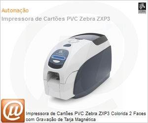Z32-0M000000US00 - Impressora de Cartes PVC Zebra ZXP3 Colorida 2 Faces com Gravao de Tarja Magntica