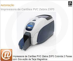 Z32-0M00I000BR00 - Impressora de Cartes PVC Zebra ZXP3 Colorida 2 Faces com Gravao de Tarja Magntica