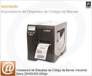 ZM400-6001-0000T - Impressora de Etiquetas de Cdigo de Barras Industrial Zebra ZM400/600 600dpi