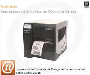 ZM600-2001-0000T - Impressora de Etiquetas de Cdigo de Barras Industrial Zebra ZM600 203dpi