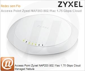 NAP203-ZZ0101F - Access Point Zyxel NAP203 802.11ac 1.75 Gbps Cloud Managed Nebula