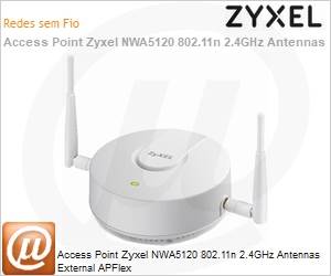 NWA5121-N-EU0101F - Access Point Zyxel NWA5120 802.11n 2.4GHz Antennas External APFlex