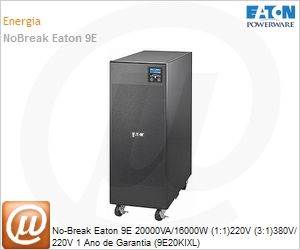 9E20KIXL - No-Break Eaton 9E 20000VA/16000W (1:1)220V (3:1)380V/ 220V 1 Ano de Garantia (9E20KIXL)