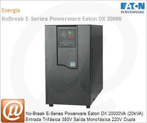 EDX20KHXL31 - No-Break E-Series Powerware Eaton DX 20000VA (20kVA) Entrada Trifsica 380V Sada Monofsica 220V Dupla Converso Torre
