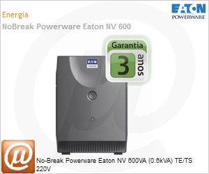 ENV600HB - No-Break Powerware Eaton NV 600VA (0.6kVA) TE/TS 220V