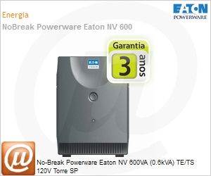 ENV600LB - No-Break Powerware Eaton NV 600VA (0.6kVA) TE/TS 120V Torre SP
