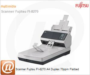 CG01000-303601 - Scanner Fujitsu fi-8270 70ppm 600x600dpi ADF USB Rede Duplex Flatbed 