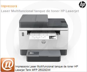 2R7F5A - Impressora Multifuncional Laser tanque de toner HP Laserjet Tank MFP 2602SDW (Impresso: 23ppm; Cpia/Digitalizao: 23cpm) USB Rede Wi-Fi Duplex