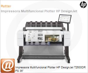 3EK15A - Impressora Plotter Multifuncional HP DesignJet T2600dr PS 36" 2400x1200dpi A0, A1, A2, A3, A4 Rede Wi-Fi 