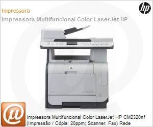 CC436A - Impressora Multifuncional Color LaserJet HP CM2320nf (Impresso / Cpia: 20ppm; Scanner; Fax) Rede (S:Q3948A / 2820 Q3950A / 2840 CC434A / CM2320)