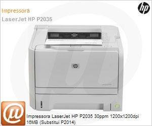 CE461A - Impressora LaserJet HP P2035 30ppm 1200x1200dpi 16MB (Substitui P2014)