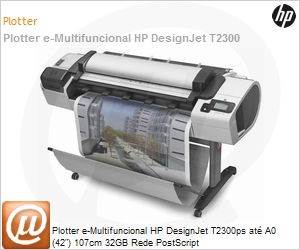 CN728A - Plotter e-Multifuncional HP DesignJet T2300ps at A0 (42") 107cm 32GB Rede PostScript
