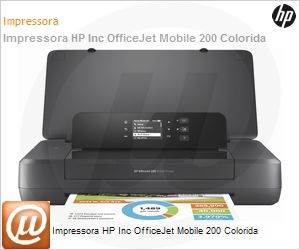 CZ993A - Impressora Jato de tinta HP OfficeJet Porttil 200 6ppm 4800x120dpi 500 pginas USB Wi-Fi