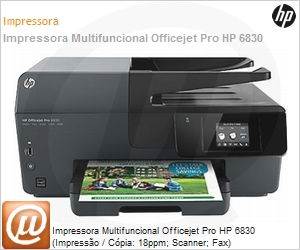 E3E02A - Impressora Multifuncional Officejet Pro HP 6830 (Impresso / Cpia: 18ppm; Scanner; Fax)