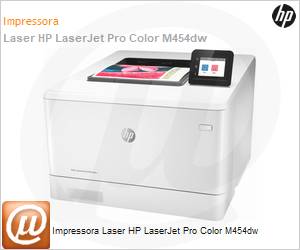 W1Y45A - Impressora Laser Colorida HP LaserJet Pro Color M454dw 600x600dpi 28ppm USB Rede Wi-Fi Bluetooth Duplex