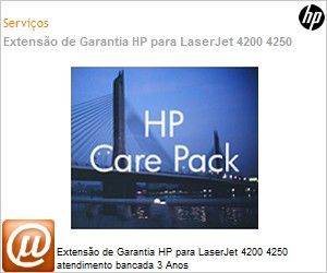H2657E - Extenso de Garantia HP para LaserJet 4200 4250 atendimento bancada 3 Anos 