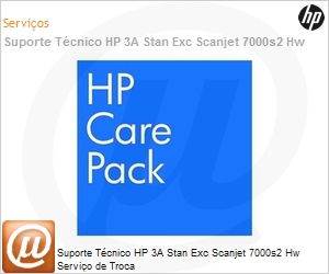 U1Q61E - Suporte Tcnico HP 3A Stan Exc Scanjet 7000s2 Hw Servio de Troca 