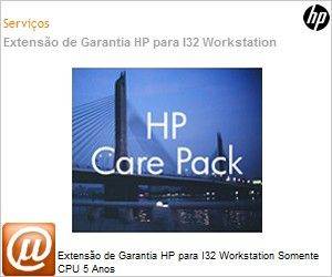 U7944E - Extenso de Garantia HP para I32 Workstation Somente CPU 5 Anos 