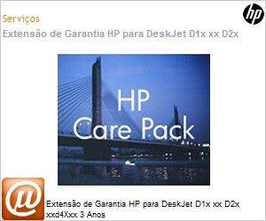 UG232E - Extenso de Garantia HP para DeskJet D1x xx D2x xxd4Xxx 3 Anos 