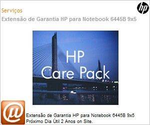 UQ859E - Extenso de Garantia HP para Notebook 6445B 9x5 Prximo Dia til 2 Anos on Site. 