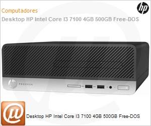 1FZ18LA - Desktop HP Intel Core I3 7100 4GB 500GB Free-DOS