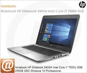 1ZS24LA - Notebook HP Elitebook 840G4 Intel Core i7 7600U 8GB 256GB SSD Windows 10 Professional