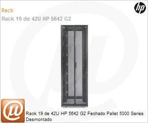 358254-B21 - Rack 19 de 42U HP 5642 G2 Fechado Pallet 5000 Series Desmontado