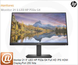 3Y0Q1AA - Monitor 21 5" LED HP P22a G4 Full HD IPS HDMI DisplayPort 250 Nits