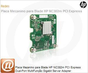 453246-B21 - Placa Mezanino para Blade HP NC382m PCI Express Dual-Port MultiFuno Gigabit Server Adapter