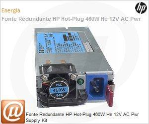 503296-B21 - Fonte Redundante HP Hot-Plug 460W He 12V AC Pwr Supply Kit