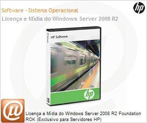 589222-201 - Licena e Mdia do Windows Server 2008 R2 Foundation ROK (Exclusivo para Servidores HP)