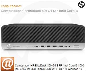 5FT58LA - Desktop-PC HP EliteDesk 800 G4 SFF Intel Core i5 8500 (6C 3.0GHz) 8GB 256GB SSD Wi-Fi BT 4.0 Windows 10 Professional