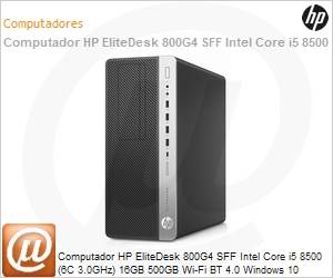 5FT59LA-AC4 - Desktop-PC HP EliteDesk 800G4 SFF Intel Core i5 8500 (6C 3.0GHz) 16GB 500GB Wi-Fi BT 4.0 Windows 10 Professional