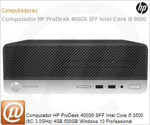 5LA24LA-AC4 - Desktop-PC HP ProDesk 400G5 SFF Intel Core i5 8500 (6C 3.0GHz) 4GB 500GB Windows 10 Professional