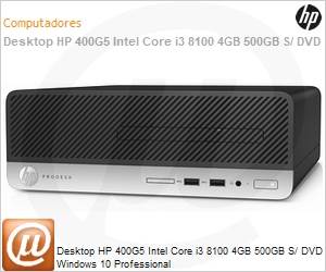 5LA53LA - Desktop HP 400G5 Intel Core i3 8100 4GB 500GB S/ DVD Windows 10 Professional