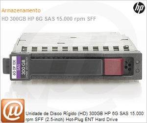 627117-B21 - Unidade de Disco Rgido (HD) 300GB HP 6G SAS 15.000 rpm SFF (2.5-inch) Hot-Plug ENT Hard Drive