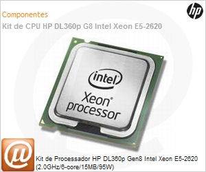 654782-B21 - Kit de Processador HP DL360p Gen8 Intel Xeon E5-2620 (2.0GHz/6-core/15MB/95W)